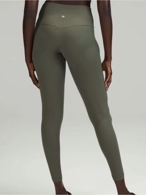 Lululemon athletica Align High-Rise Ribbed Leggings - Olive NWOT